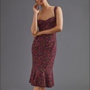 Anthropologie Hutch Sweetheart Midi Dress XS